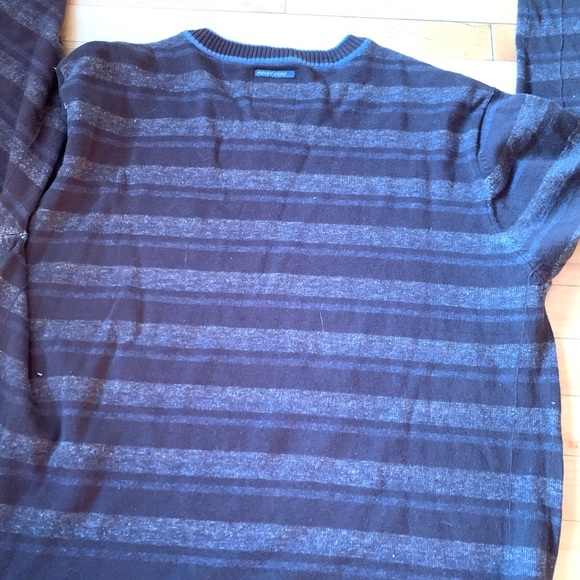 Point zero black label vintage brown sweater with blue accents - Picture 4 of 4